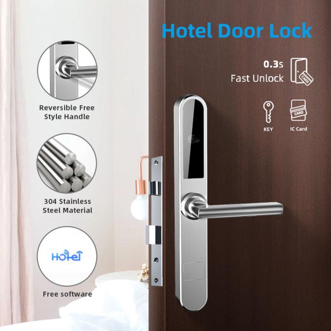 قفل درهای امنیتی اتاق هتل RFID 30uA بدون کلید 0