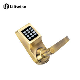 قفل درب دکمه فشار بالا ، سیستم ورودی کلید الکترونیکی نقره ای / طلایی