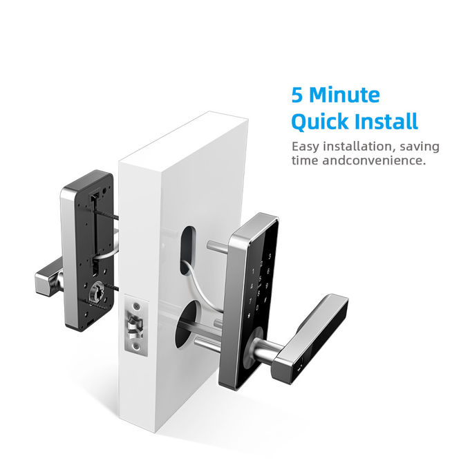 قفل درب درب هوشمند کد OEM برای صفحه اصلی / قفل قفل بی سیم دیجیتال اثر انگشت در فضای باز 2