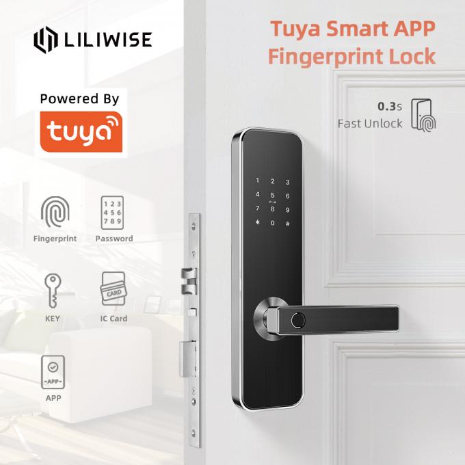 درب هوشمند الکترونیکی قفل امنیتی Tuya APP WiFi For Home CE FCC ROHS 0