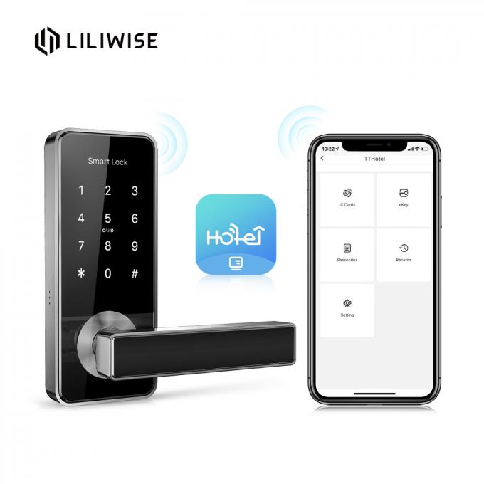 قفل درب هتل RFID Wifi دستگیره درب الکترونیکی سیستم قفل درب هتل هوشمند 1