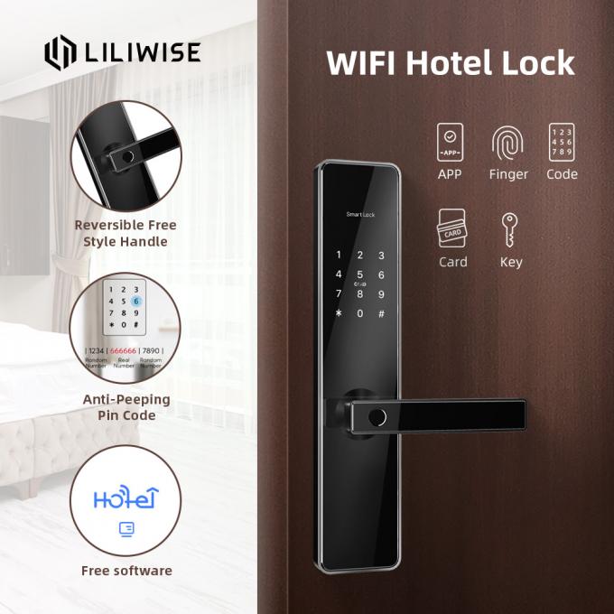 قفل درب هتل چند منظوره امنیتی رمز عبور اثر انگشت هوشمند دیجیتال هوشمند 4