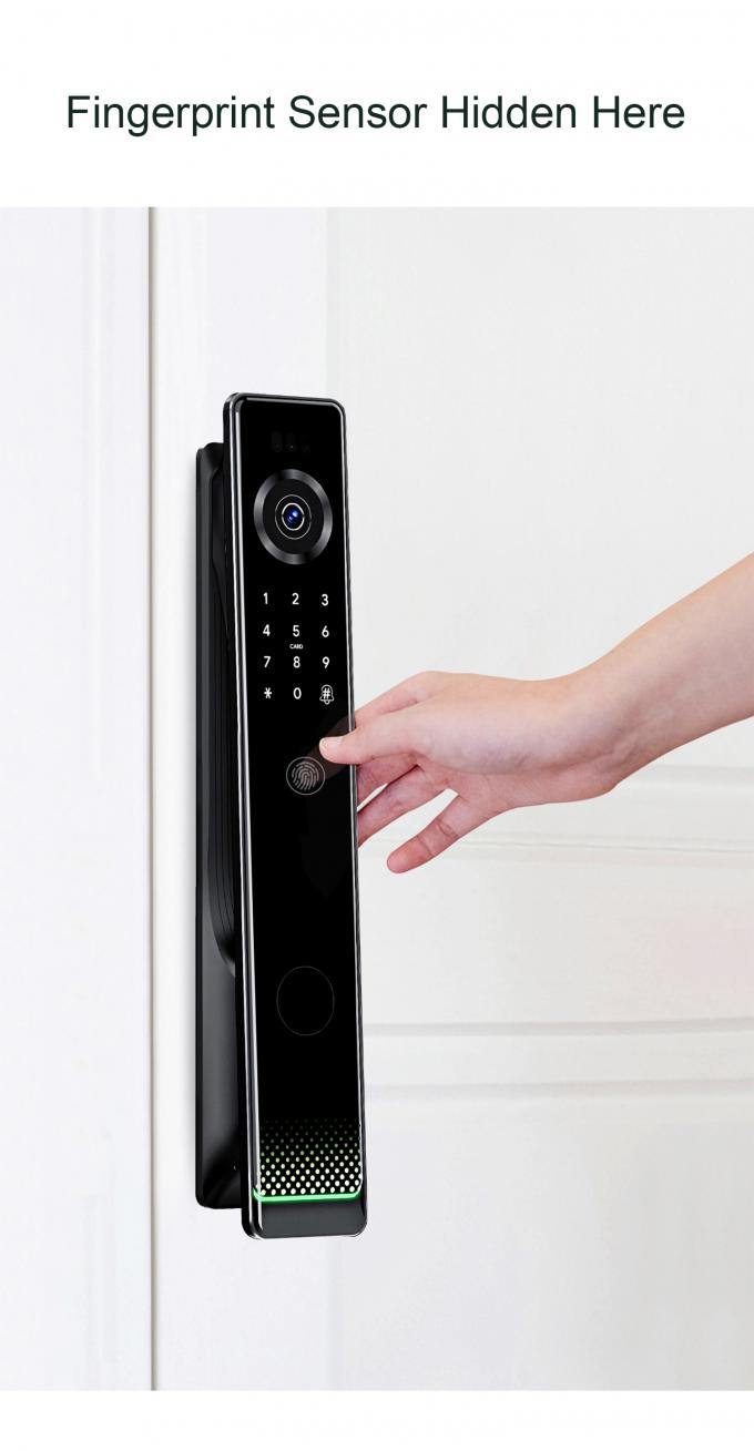 Liliwise Fechadura Digital Tuya Intelligente Cerradura امنیت وای فای بی سیم رمز عبور بدون کلید قفل درب هوشمند با دوربین 10