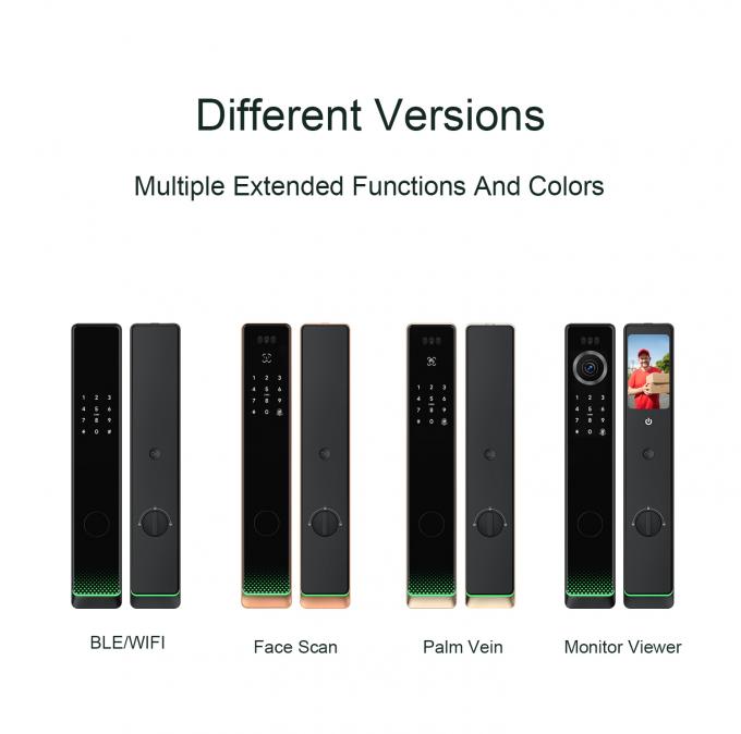 قفل درب هوشمند الکتریکی اتوماتیک لیلیویس ضد آب اثر انگشت خارجی بدون کلید قفل هوشمند تویا با وای فای 6