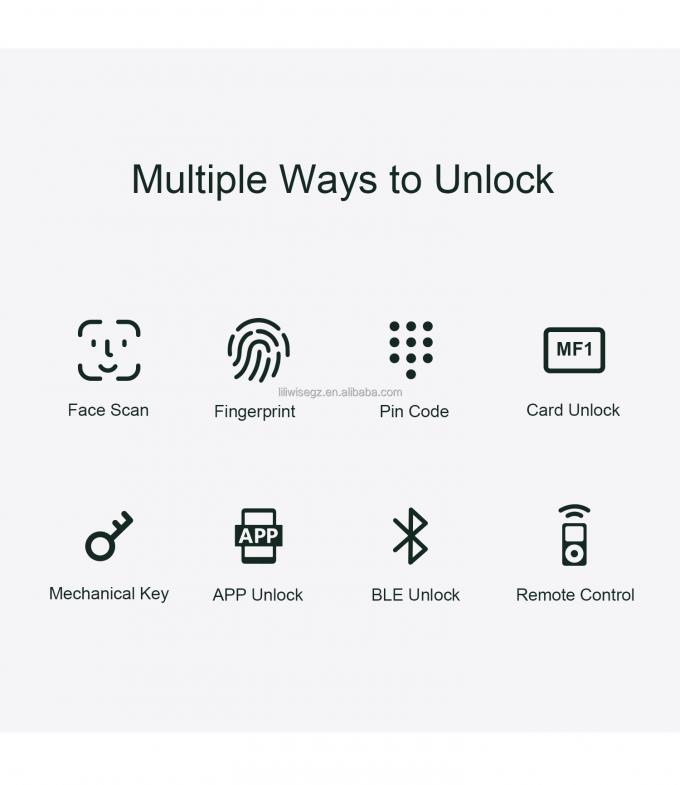 لیلی ویز تویا امنیت خانه قفل درب جلو درب بیرون اثر انگشت دیجیتال ایمنی ضد آب شناسایی چهره قفل هوشمند 4
