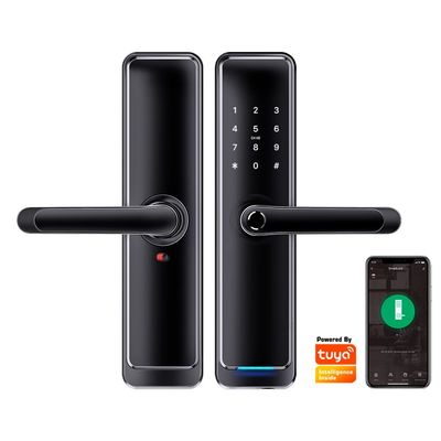 درب قفل اتوماتیک صفحه کلید بند دیجیتال اثر انگشت بیومتریک WiFi با برنامه Tuya