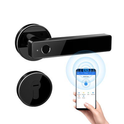 قفل درب هوشمند بلوتوث از طریق کلیدهای مکانیکی برنامه از طریق برنامه کلید باز برای استفاده خانگی