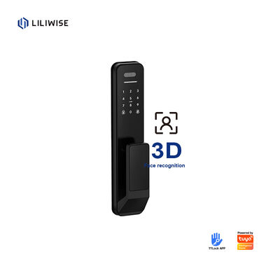 Liliwise Security Digital Doorbell Tuya Wifi Smart Fingerprint Lock Face Recognition Camera Door Lock Control De Accesos