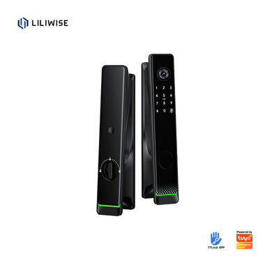 لیلی ویز تویا Ttlock قفل بیومتریک اتوماتیک Rfid Card Wifi App Ble Fingerprint Smart Door Lock With Camera قفل درب هوشمند با دوربین