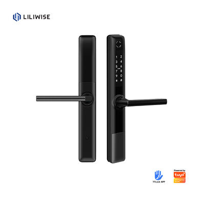 Liliwise آبپاش Tuya APP وای فای BLE اثر انگشت قفل هوشمند قفل درب لاغری برای پروفایل باریک درب های آلومینیومی درب چوبی